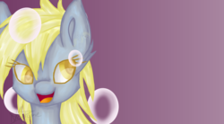 Size: 3800x2100 | Tagged: safe, artist:nn-op6666, derpy hooves, pegasus, pony, g4, female, gradient background, high res, mare, smiling, solo