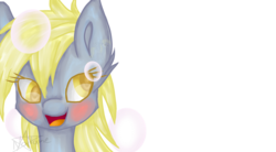 Size: 3800x2100 | Tagged: safe, artist:nn-op6666, derpy hooves, pegasus, pony, g4, blushing, female, high res, mare, simple background, smiling, solo, transparent background