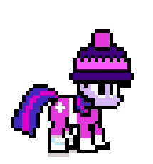 Size: 215x230 | Tagged: safe, artist:mega-poneo, twilight sparkle, pony, g4, clothes, female, freezeonian, mega man (series), megapony, pixel art, planet freezeonia, simple background, solo, sprite, transparent background