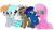 Size: 3180x1754 | Tagged: safe, artist:phat_guy, derpibooru exclusive, oc, oc only, oc:arwin, oc:cloudchaser, oc:darkest hour, oc:frosty fortress, oc:spring heart, deer, earth pony, goo pony, original species, pegasus, pony, 2018 community collab, derpibooru community collaboration, antlers, clothes, female, group, male, mare, open mouth, scarf, simple background, sitting, smiling, socks, stallion, standing, striped socks, transparent background