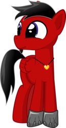 Size: 6366x12220 | Tagged: safe, artist:cinderfall, oc, oc only, oc:redd coal, pegasus, pony, 2018 community collab, derpibooru community collaboration, absurd resolution, male, red and black oc, request, simple background, stallion, transparent background, vector