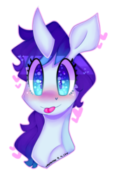 Size: 2000x3000 | Tagged: safe, artist:bunxl, oc, oc only, pony, unicorn, heart eyes, high res, simple background, smiling, solo, tongue out, transparent background, wingding eyes