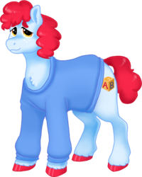 Size: 946x1182 | Tagged: safe, artist:graffiti, oc, oc only, oc:alphabet, earth pony, pony, 2018 community collab, derpibooru community collaboration, clothes, colored hooves, male, simple background, solo, sweater, transparent background