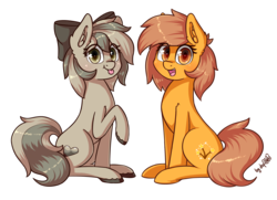Size: 3025x2190 | Tagged: safe, artist:dsp2003, derpibooru exclusive, oc, oc only, oc:meadow stargazer, oc:stone, earth pony, pony, 2018 community collab, derpibooru community collaboration, blushing, cute, female, high res, looking at you, mare, ocbetes, open mouth, raspberry, silly, silly pony, simple background, tongue out, transparent background