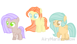 Size: 1270x742 | Tagged: safe, artist:airymarshmallow, oc, oc only, earth pony, pegasus, pony, base used, female, filly, simple background, transparent background