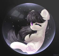 Size: 1800x1700 | Tagged: safe, artist:mitralexa, octavia melody, earth pony, pony, g4, cute, female, looking at you, mare, one eye closed, simple background, smiling, snow globe, solo, transparent background, wink