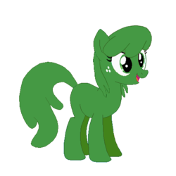 Size: 450x450 | Tagged: safe, oc, oc only, oc:slimy, earth pony, goo pony, original species, pony, derpibooru community collaboration, base used, female, green eyes, mare, monster, simple background, slime, smiling, transparent background