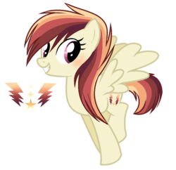 Size: 962x932 | Tagged: safe, artist:6-fingers-lover, oc, oc only, oc:skybreaker, pegasus, pony, female, mare, offspring, parent:flash magnus, parent:rainbow dash, parents:dashmagnus, reference sheet, simple background, solo, transparent background