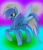 Size: 1740x2030 | Tagged: safe, artist:h0rnycorn, artist:ladylullabystar, oc, oc only, oc:dancy, pegasus, pony, abstract background, collaboration, commission, freckles