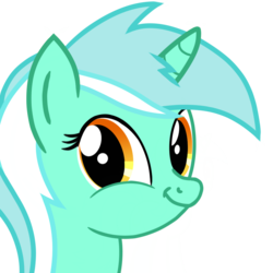 Size: 1000x1000 | Tagged: safe, artist:toyminator900, derpibooru exclusive, lyra heartstrings, pony, unicorn, g4, bust, faic, female, looking at you, mare, portrait, simple background, smiling, smirk, solo, transparent background, twiface, wrong neighborhood