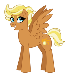 Size: 1024x1132 | Tagged: safe, artist:cascayd, oc, oc only, oc:solar flare, pegasus, pony, parent:dumbbell, parent:lightning dust, solo