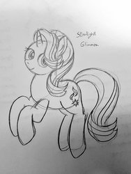 Size: 768x1024 | Tagged: safe, artist:mangoxlsxls16, starlight glimmer, pony, unicorn, g4, female, looking at you, sketch, smiling, solo, traditional art