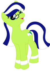 Size: 980x1393 | Tagged: safe, artist:poshpete117, oc, oc only, oc:miles bright, earth pony, pony, 2018 community collab, derpibooru community collaboration, glasses, looking at you, open mouth, simple background, smiling, solo, transparent background