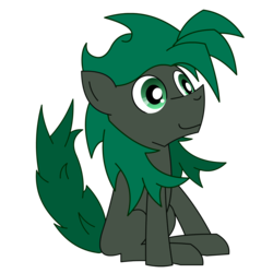 Size: 1600x1600 | Tagged: safe, artist:minus, derpibooru exclusive, oc, oc only, oc:minus, earth pony, pony, 2018 community collab, derpibooru community collaboration, colored, digital art, green eyes, happy, male, simple background, sitting, smiling, solo, transparent background, vector