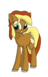 Size: 2250x3600 | Tagged: safe, artist:litrojia, oc, oc only, oc:creekseed, earth pony, pony, 2018 community collab, derpibooru community collaboration, female, high res, looking at you, mare, simple background, smiling, solo, tail wrap, transparent background, unshorn fetlocks