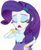 Size: 1678x2048 | Tagged: safe, artist:thebarsection, rarity, equestria girls, equestria girls specials, g4, my little pony equestria girls: dance magic, clothes, eyes closed, eyeshadow, female, makeup, simple background, skirt, solo, talking, transparent background