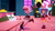 Size: 1366x768 | Tagged: safe, screencap, photo finish, pixel pizazz, rose heart, velvet sky, a photo booth story, equestria girls, g4, my little pony equestria girls: summertime shorts, dancing