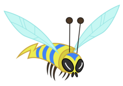 Size: 2500x1752 | Tagged: safe, artist:crimson, bee, flash bee, insect, ambiguous gender, animal, simple background, solo, transparent background, vector