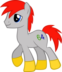 Size: 2662x3088 | Tagged: safe, artist:breadking, oc, oc only, oc:64 bit, earth pony, pony, high res, male, simple background, solo, stallion, transparent background