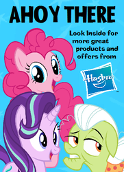 Size: 386x534 | Tagged: artist needed, safe, edit, granny smith, pinkie pie, starlight glimmer, g4, pamplet, veggietales