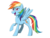 Size: 1600x1200 | Tagged: safe, artist:autumn-dreamscape, rainbow dash, pegasus, pony, g4, raised hoof, signature, simple background, transparent background