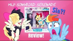 Size: 1280x720 | Tagged: safe, rainbow dash, songbird serenade, pegasus, pony, g4, my little pony: the movie, female, headworn microphone, irl, photo, toy