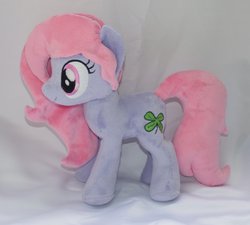 Size: 1600x1441 | Tagged: safe, artist:johnbouy111, oc, oc only, oc:lucky clover, earth pony, pony, female, irl, mare, photo, plushie, solo