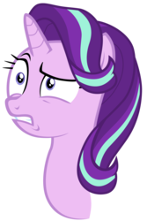 Size: 7000x10500 | Tagged: safe, artist:tardifice, starlight glimmer, pony, unicorn, g4, absurd resolution, bust, disturbed, female, gritted teeth, mare, portrait, raised eyebrow, simple background, solo, transparent background, vector