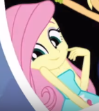 Size: 143x160 | Tagged: safe, screencap, fluttershy, a photo booth story, equestria girls, g4, my little pony equestria girls: summertime shorts, clothes, cropped, cute, dress, fall formal outfits, female, shy, shyabetes, smiling