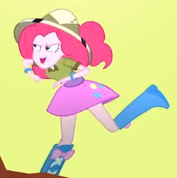 Size: 545x547 | Tagged: safe, screencap, pinkie pie, equestria girls, g4, my little pony equestria girls: summertime shorts, the canterlot movie club, cropped