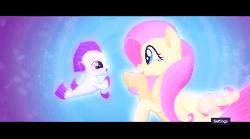 Size: 1062x590 | Tagged: safe, screencap, fluttershy, sea poppy, pegasus, pony, seapony (g4), g4, my little pony: the movie, animated, baby, baby seapony (g4), bubble, clothes, cute, daaaaaaaaaaaw, duo, eye contact, female, fin wings, fins, fish tail, flowing mane, flowing tail, gif, hnnng, looking at each other, looking at someone, mare, ocean, one small thing, open mouth, pattycakes, profile, purple eyes, seaponified, seapony fluttershy, seaquestria, see-through, shyabetes, smiling, smiling at each other, species swap, spread wings, swimming, tail, teeth, underwater, water, weapons-grade cute, wings