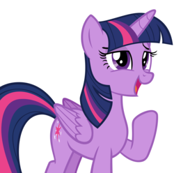 Size: 3011x2990 | Tagged: safe, artist:andoanimalia, twilight sparkle, alicorn, pony, g4, hearthbreakers, female, folded wings, high res, mare, open mouth, raised hoof, simple background, solo, transparent background, twilight sparkle (alicorn), vector, wings