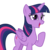 Size: 3011x2990 | Tagged: safe, artist:andoanimalia, twilight sparkle, alicorn, pony, g4, hearthbreakers, my little pony: friendship is magic, female, folded wings, high res, mare, open mouth, raised hoof, simple background, solo, transparent background, twilight sparkle (alicorn), vector, wings