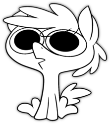 Size: 961x1080 | Tagged: safe, artist:quynzel, derpibooru exclusive, oc, oc only, pony, 2018 community collab, derpibooru community collaboration, black and white, grayscale, monochrome, simple background, sitting, solo, transparent background