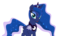 Size: 1920x1080 | Tagged: safe, artist:tiarawhy, princess luna, alicorn, pony, g4, my little pony: the movie, crown, female, horseshoes, jewelry, looking at you, mare, movie accurate, open mouth, peytral, regalia, simple background, solo, toon boom, transparent background