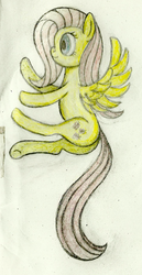Size: 946x1831 | Tagged: safe, artist:mfg637, fluttershy, g4, female, solo, traditional art