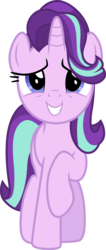 Size: 3000x7051 | Tagged: safe, artist:cloudy glow, starlight glimmer, pony, unicorn, g4, uncommon bond, .ai available, cute, female, glimmerbetes, mare, nervous, simple background, smiling, solo, transparent background, vector