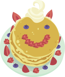Size: 5000x5923 | Tagged: safe, artist:etherium-apex, a royal problem, g4, .svg available, absurd resolution, blueberry, food, no pony, pancakes, simple background, strawberry, transparent background, vector, whipped cream