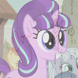 Size: 606x606 | Tagged: safe, starlight glimmer, pony, unicorn, g4, cute, exploitable meme, female, glimmerposting, mare, meme, wow signal, wow! glimmer