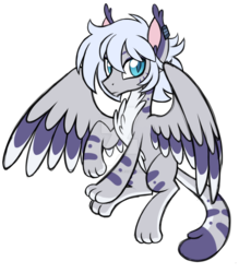 Size: 1024x1169 | Tagged: safe, artist:azure-art-wave, oc, oc only, oc:avalon (daydreamsyndrom), hybrid, simple background, solo, transparent background, watermark