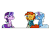 Size: 648x486 | Tagged: safe, artist:flutterluv, starlight glimmer, sunburst, trixie, pony, unicorn, g4, :t, :|, animated, cute, diatrixes, eyes closed, female, fighting over boy, floppy ears, frown, glare, glimmerbetes, glowing horn, grin, happy, harem, horn, magic, magic aura, male, mare, pulling, rivalry, scrunchy face, ship:starburst, ship:trixburst, shipping, shipping war, simple background, smiling, squee, stallion, starlight glimmer is not amused, straight, sunbetes, sunburst gets all the mares, telekinesis, trio, unamused, white background