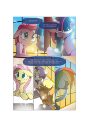 Size: 3541x5016 | Tagged: safe, artist:gashiboka, applejack, fluttershy, pinkie pie, rainbow dash, rarity, twilight sparkle, alicorn, earth pony, pegasus, pony, unicorn, comic:recall the time of no return, g4, absurd resolution, comic, crying, fading, female, imminent death, mane six, mare, twilight sparkle (alicorn)