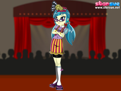 Size: 800x600 | Tagged: safe, artist:user15432, juniper montage, human, equestria girls, equestria girls specials, g4, my little pony equestria girls: mirror magic, clothes, dressup, hasbro, hasbro studios, hat, magic mirror, outfit, shoes, solo, starsue, workout outfit