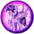 Size: 2539x2539 | Tagged: safe, artist:flamevulture17, twilight sparkle, alicorn, pony, g4, female, high res, mare, orb, raised hoof, solo, twilight sparkle (alicorn)