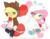 Size: 400x312 | Tagged: safe, artist:superrosey16, applejack, fluttershy, equestria girls, g4, female, lesbian, ship:appleshy, shipping