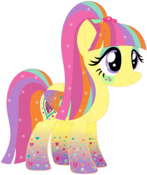 Size: 1024x1218 | Tagged: safe, artist:ra1nb0wk1tty, sour sweet, pony, g4, colored wings, equestria girls ponified, female, multicolored wings, ponified, rainbow power, rainbow wings, simple background, solo, transparent background, wings