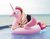 Size: 1200x928 | Tagged: safe, princess cadance, alicorn, human, inflatable pony, g4, barefoot, bootleg, clothes, feet, floating, inflatable, inflatable alicorn, inflatable float, inflatable toy, irl, irl human, let's fly to equestria, opaque inflatable, outdoors, photo, pool toy, riding, swimming pool, swimsuit, water