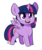 Size: 550x650 | Tagged: safe, artist:cosmalumi, twilight sparkle, alicorn, pony, g4, chibi, cute, female, mare, simple background, smiling, solo, transparent background, twiabetes, twilight sparkle (alicorn)