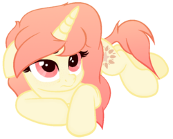 Size: 786x632 | Tagged: safe, artist:venomns, oc, oc only, oc:soleil, pony, unicorn, base used, female, mare, prone, simple background, solo, transparent background