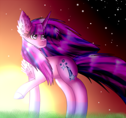 Size: 1264x1176 | Tagged: safe, artist:6-fingers-lover, oc, oc only, pony, unicorn, female, mare, solo, sunrise